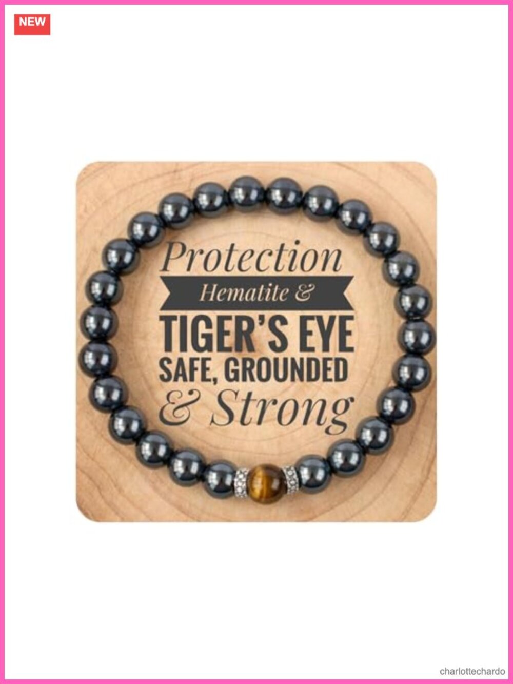Tiger Eye Hematite Beaded Bracelet Men Women 8mm Stretch